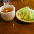 ピノキオ - 料理写真:セットのサラダとスープです。
