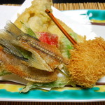 たちばな四季亭 - 鮎の天麩羅は珍しい