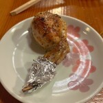 鶴千 - 焼き手羽先のチーズリゾット詰め