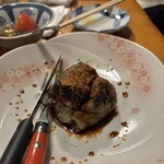 鶴千 - 揚げ豚煮さつま芋ピューレ添え