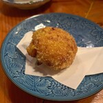 鶴千 - 桜エビとスナップエンドウのクリームコロッケ