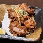 會津馬刺 追加醬汁燒鳥 Ion新浦安 彦酉 - ■唐揚げ(彦西揚げ)定食＋青山のたまご¥1,378