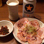 麺通 - おつまみちゃーしゅー 350円