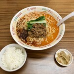 花梨亭 清水本町店 - タンタン麺＋ご飯＋ザーサイ