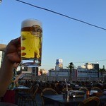 肉食べ放題BBQビアガーデン - 生ビールで乾杯。・☆°