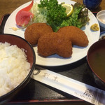 藤 - かにコロッケ定食/¥600