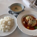 くまもと中央カントリークラブ - 国産牛のイタリアンチーズカツ定食定食