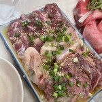 ねぎたん塩・焼肉・お食事 ジャン高山 - 塩三種（かしら・鳥軟骨・豚タン）