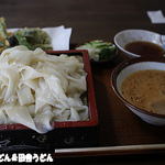 ちどり - 2014年8月　ひもかわごま汁（冷汁）野菜天付