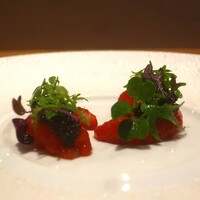 フィエルテ - 北海道 島放村産 ボタン海老/パプリカ/仏産 キャビア