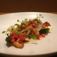 フィエルテ - 伊産 グリーンアスパラ/北海道産 キタムラサキウニ/青森県産 白ミル貝