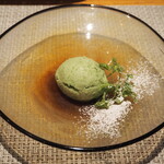 トラットリア・アルモ - 自家製 よもぎのジェラート