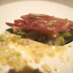 トラットリア・アルモ - 生ハムとグリーンアスパラのリゾット