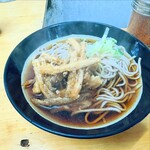 六文そば - ごぼう天そば¥280