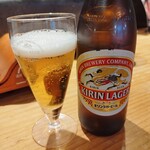 博多もつ鍋やまや - キリンラガービール瓶860円