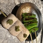 炭火串焼 鶏魚 - 