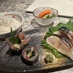 炭火串焼 鶏魚 - 