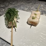 炭火串焼 鶏魚 - 