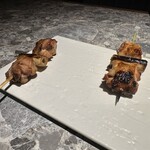 炭火串焼 鶏魚 - 