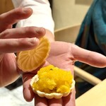 銀座 しのはら - 最中＋フォアグラ・マンゴー・パッションフルーツ