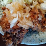 yuzuki - 鶏唐揚げ 大根、玉ねぎのみじん切りポン酢のせ