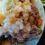 yuzuki - 鶏唐揚げ 大根、玉ねぎのみじん切りポン酢のせ