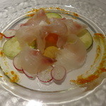 リストランテ サクラ - 真鯛の昆布締めのカルパッチョ