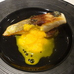 リストランテ サクラ - 鱸のソテー、人参のクレマソース