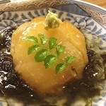 季節料理 すずき - と、いう訳で昨日の記憶。白瓜まんじゅう。なかの餡はとりのひき肉