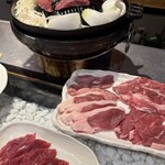 ジンギスカーン - ヒレ、アイスランドのロース、脚、オーストリアのロース、タン