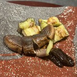 銀座 鉄板焼き ステーキ K-sio - あみがさ茸の旨煮と春野菜