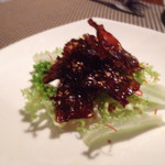 中国料理 竜苑 - 140822　牛干し肉　四川風