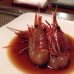 中国料理 竜苑 - 140822　ボタン海老紹興酒漬け