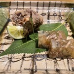 銀座 しのはら - 希少な肝もつきました