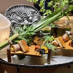 銀座 しのはら - 八寸のお飾り