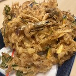 本格手打 もり家 - 巨大かき揚げ
