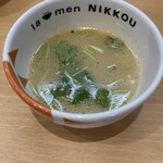 ラーメンにっこう - スープ割