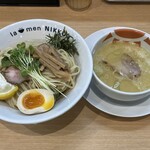 ラーメンにっこう - 鶏白湯柚つけ麵　大盛