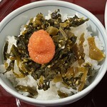 博多もつ鍋 もつ喜 - 高菜めんたいごはん