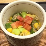 焼鳥 登鶏 - 冷製茶碗蒸し