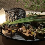 銀座 しのはら - 八寸 菖蒲飾り＆鬼瓦