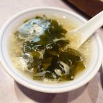 清香園 - ランチのスープ