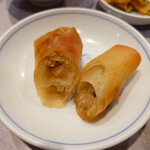 清香園 - ランチの点心（春巻き）