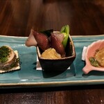 いわ瀬 - 前菜3品