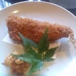銀座 圓 - 鯵の梅しそフライ