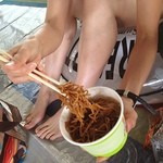バーガーショップ - 長島ジャンボ海水プールにきてます！三重県はぴーかん！絶好のプール日和だよー(•ॢ◡-ॢ)