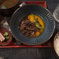 花蝶 銀座本店 - ドリフと松阪牛すき焼きは、やっぱりご飯にかけたくなる