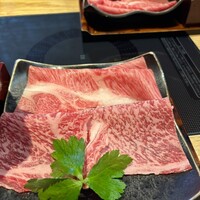 すき焼き 牛しゃぶ 松重 - 松阪牛ロース&松阪牛肩ロース