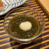 花外楼 - 小付：水雲酢 落とし芋
