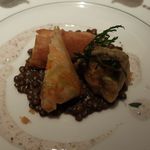 アピシウス - タラバガニのクロカン　アワビのベニエ